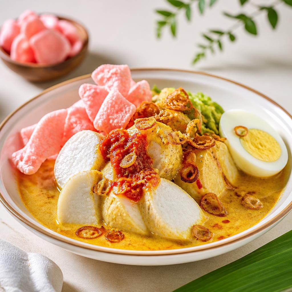 Lontong dari Sate Khas Senayan